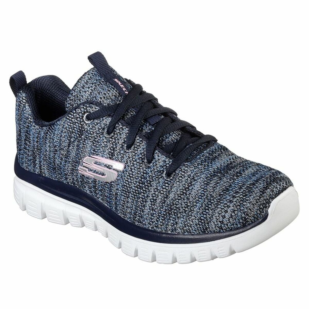 Sports Trainers for Women Skechers Graceful-Twisted Dark blue - Image 3