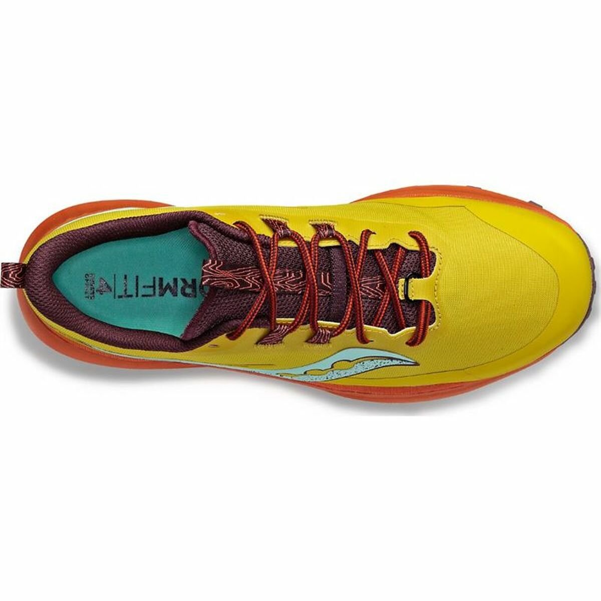 Running Shoes for Adults Saucony Saucony Peregrine 13 Yellow Orange Lady - Image 4