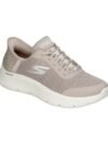 Walking Shoes for Women Skechers  GO WALK 124836 Beige