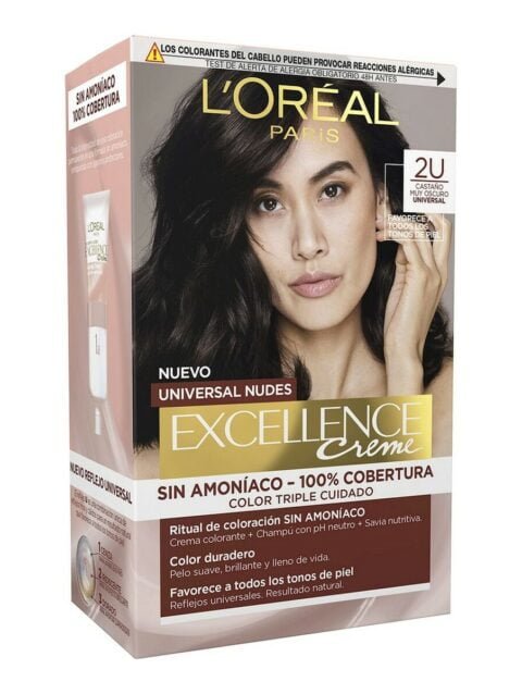 Dye No Ammonia L'Oreal Make Up Excellence 2u-darkest brunette