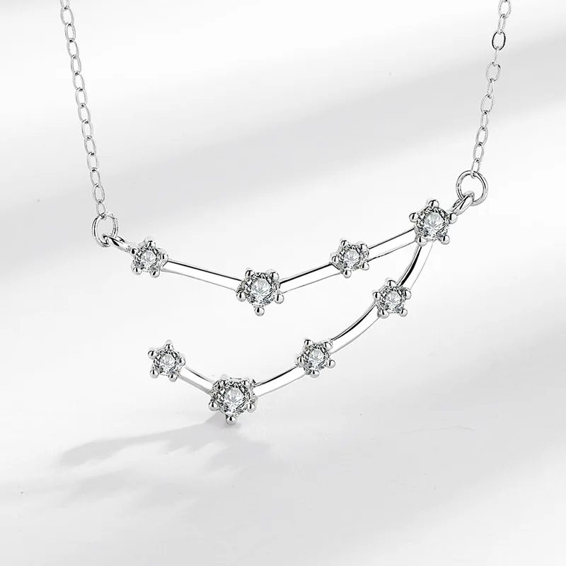 TrustDavis Girls Real 925 Sterling Silver Necklace 12 Constellations Pendant Birthday Gift for Women Daughter Jewelry DS4062 - Image 6
