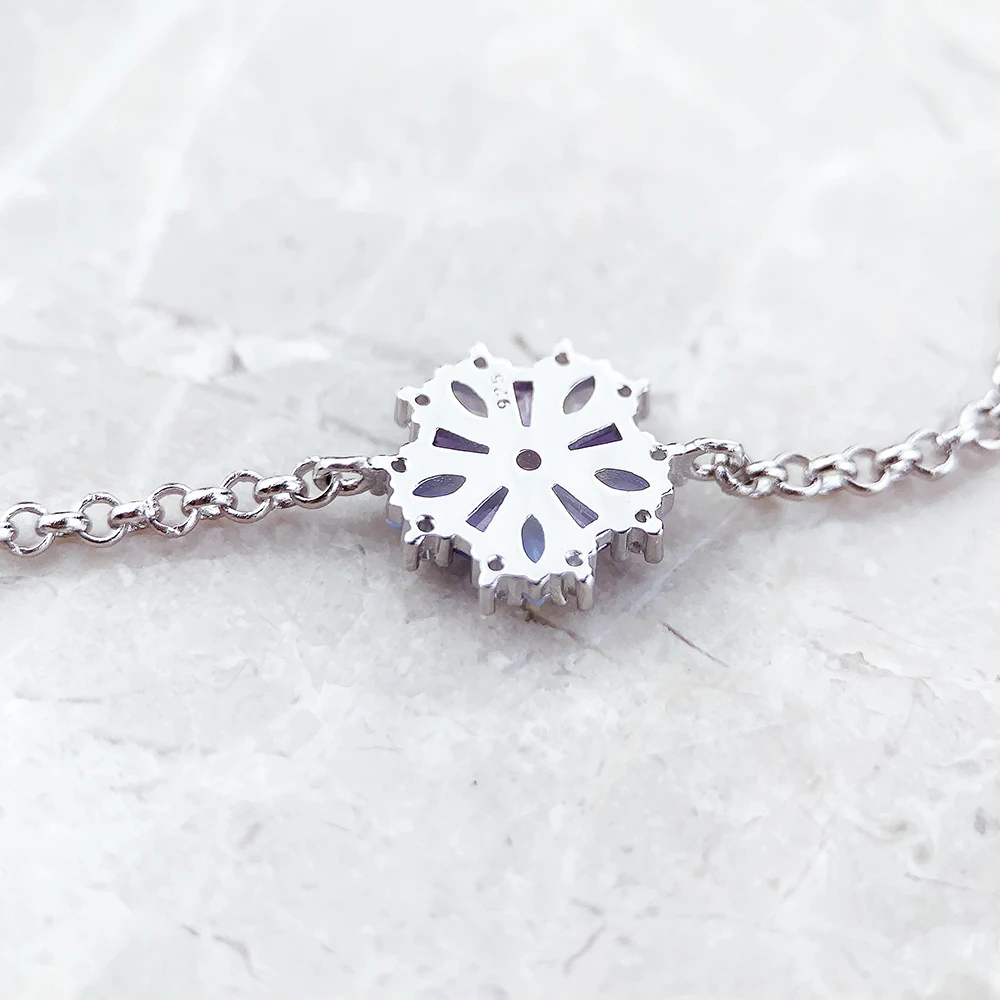 Bracelet Flowers Colourful Stones Spring Brand New Link Chain 925 Sterling Silver Jewelry Lucky Gift For Women - Image 5