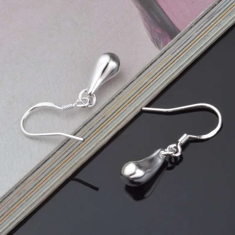 925 Sterling Silver Water Droplets Raindrops Drop Earrings For Woman Wedding Engagement Party Fashion Charm Jewelry - Image 6