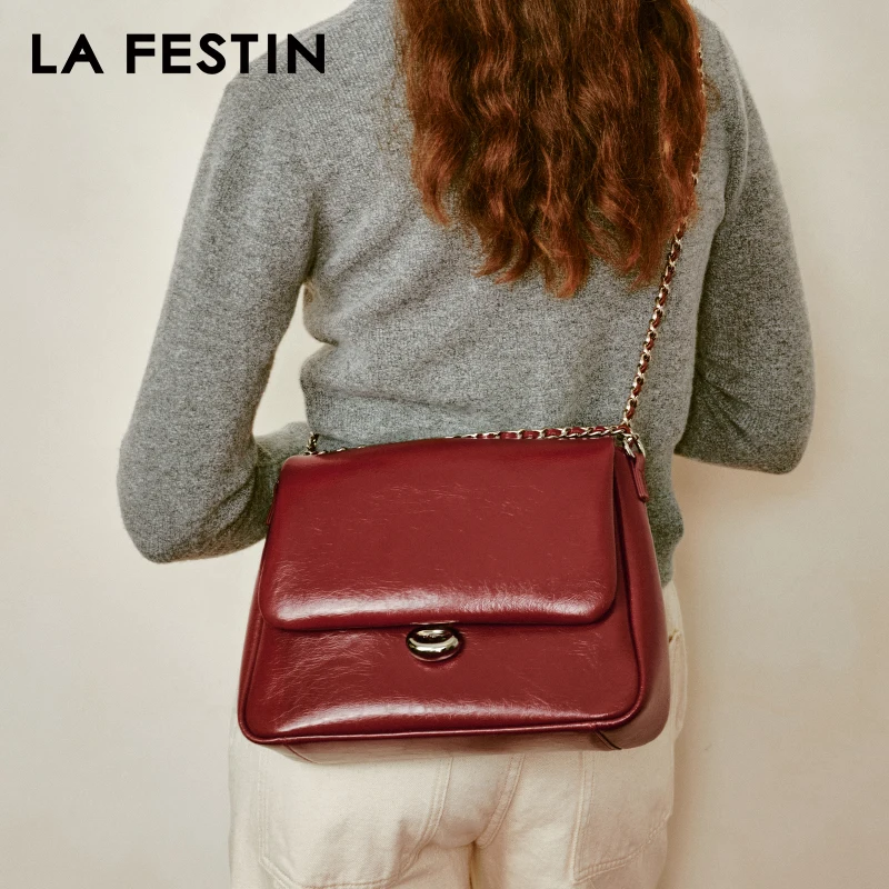 LA FESTIN Women's Bag Large-capacity Shoulder Bag Tote Bag Leather Handbag Crossbody Bag - Image 4