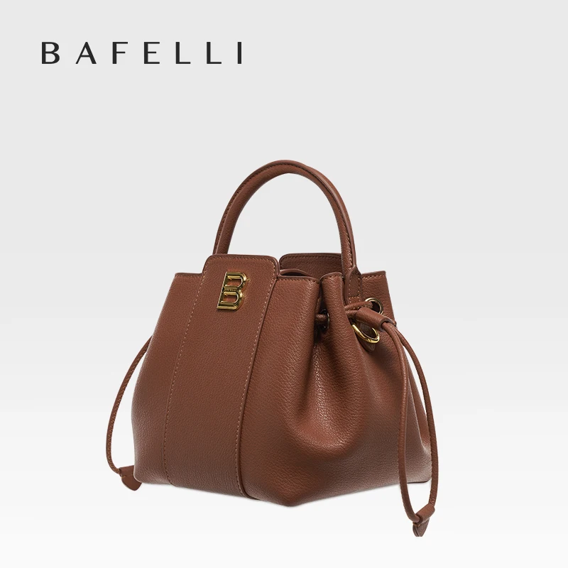 BAFELLI WOMEN'S HANDBAG BUCKET BAG FASHION LEATHER STYLISH SHOULDER - Image 3