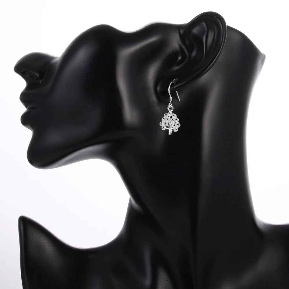 New charms Pretty 925 Sterling Silver fine tree earrings for woman high quality Fashion noble Jewelry Christmas Gifts - Image 4