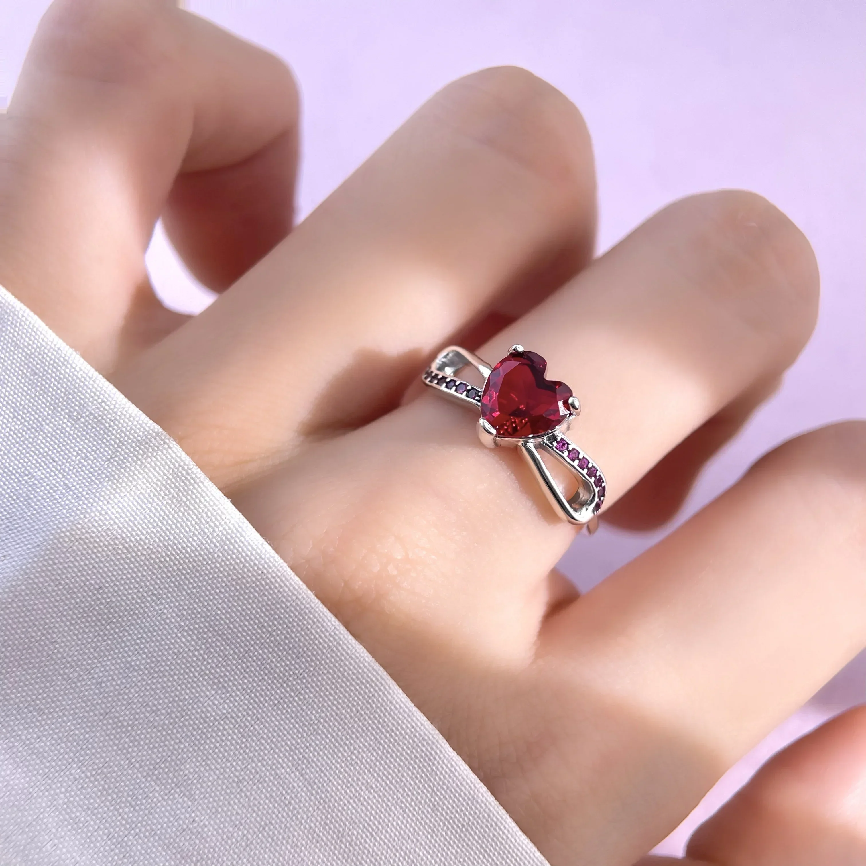 Sterling Silver S925 Rings Sun Moon Star Stackable Colored Zircon for Women Original Silver 925 Wedding Ring Fine Jewelry Gift - Image 5