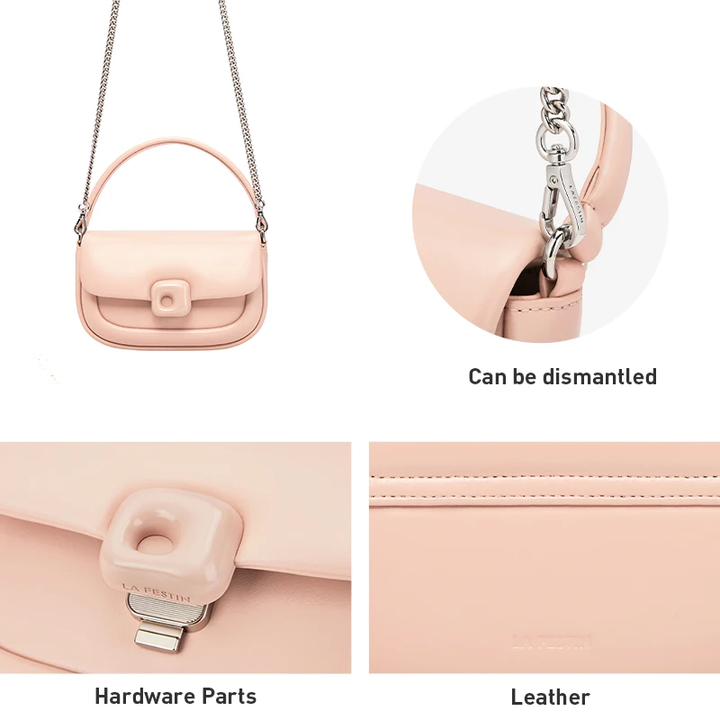 LA FESTIN New Handbags for Women Small Bag Shoulder Bag Cross Bag Female Bags Fashion Designer Leather Bags - Image 4