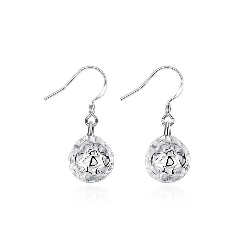 925 Sterling Silver Earrings Temperament Women Ball Earrings Christmas Gifts Street All-match Jewelry - Image 5