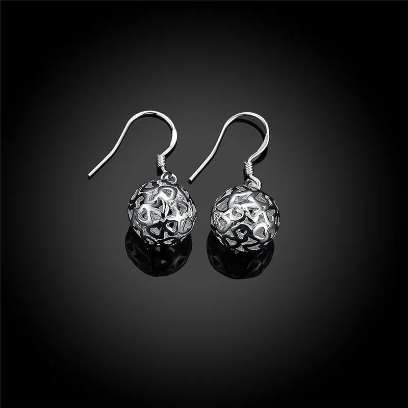 925 Sterling Silver Earrings Temperament Women Ball Earrings Christmas Gifts Street All-match Jewelry - Image 4
