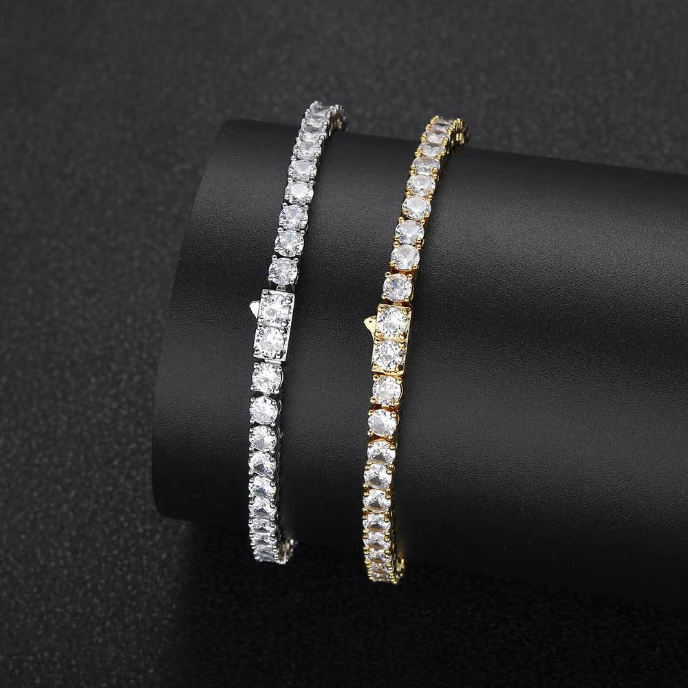 KNOBSPIN D VVS1 Moissanite Tennis Necklace for Women Wedding Jewelry with Certificate s925 Sliver Plated 18k White Gold Necklace - Image 2