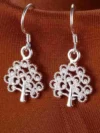 New charms Pretty 925 Sterling Silver fine tree earrings for woman high quality Fashion noble Jewelry Christmas Gifts