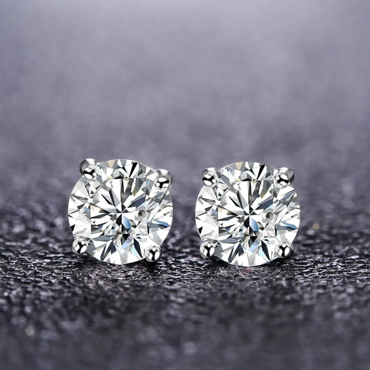 New Fine 925 Sterling silver diamond stud earrings for women fashion Charms party wedding classic jewelry Holiday gifts - Image 6