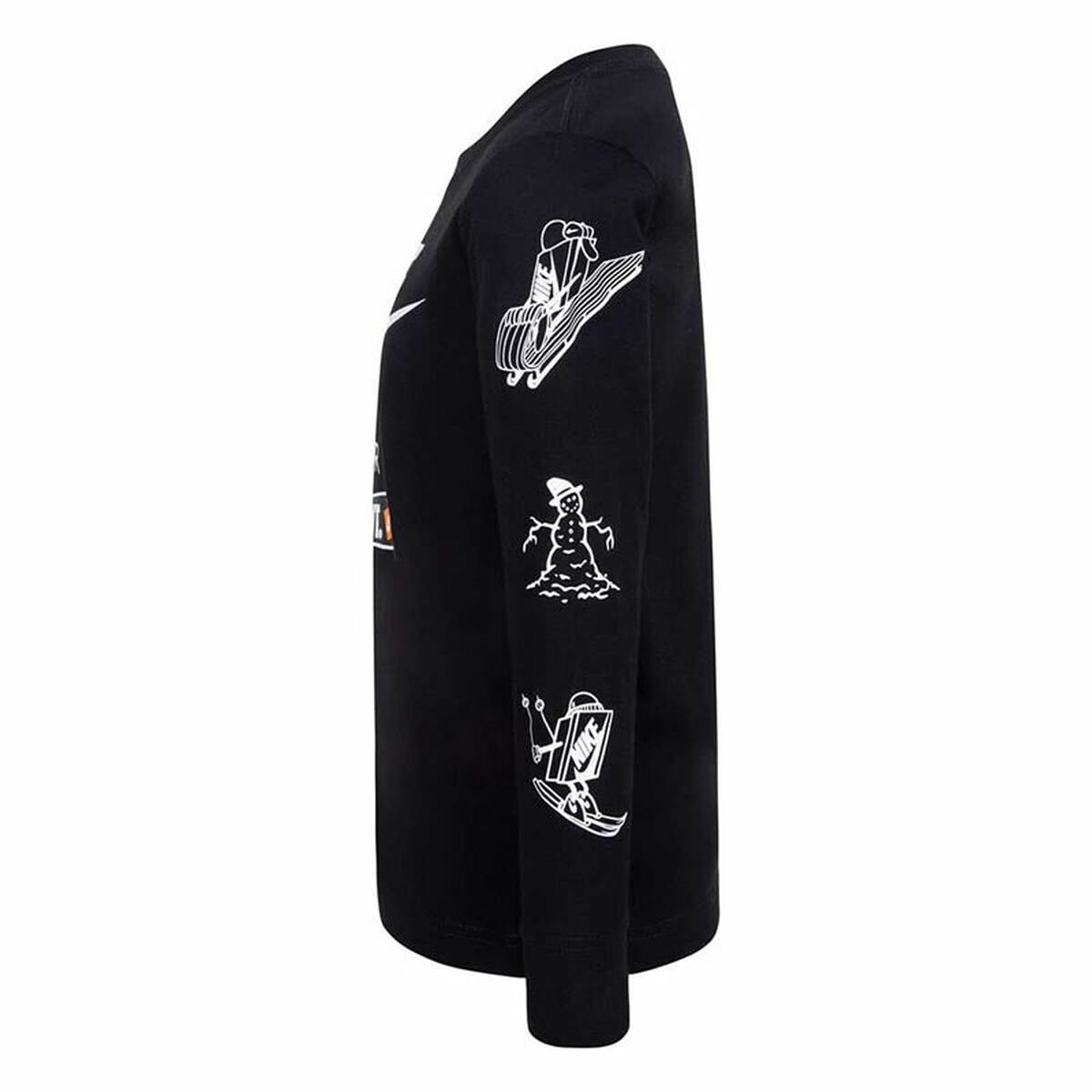 Children’s Sweatshirt without Hood Nike Snowboarding Black - Image 8