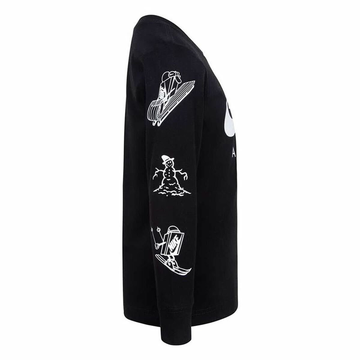 Children’s Sweatshirt without Hood Nike Snowboarding Black - Image 4