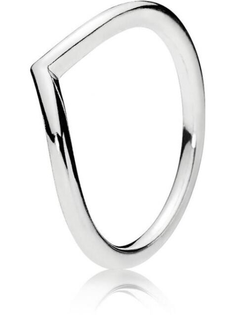 PANDORA JEWELS Mod. WISHBONE SILVER - RING - Size 60 ***SPECIAL PRICE***