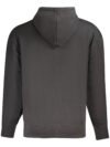 BOSS MEN'S BLACK ZIP-LESS SWEATSHIRT