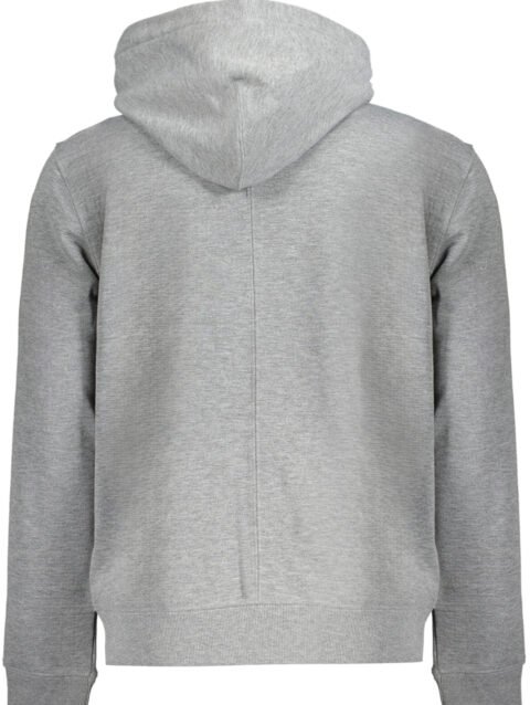 CALVIN KLEIN MEN'S ZIP-UP SWEATSHIRT GREY