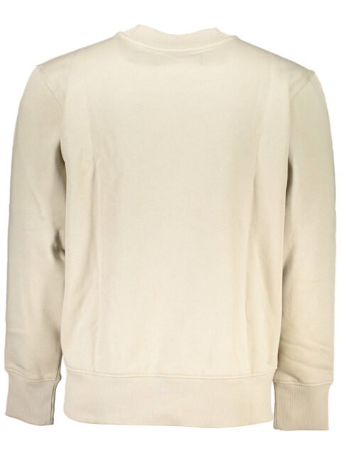 CALVIN KLEIN MEN'S BEIGE ZIPLESS SWEATSHIRT
