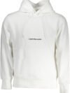 CALVIN KLEIN WHITE MEN'S SWEATSHIRT WITHOUT ZIP