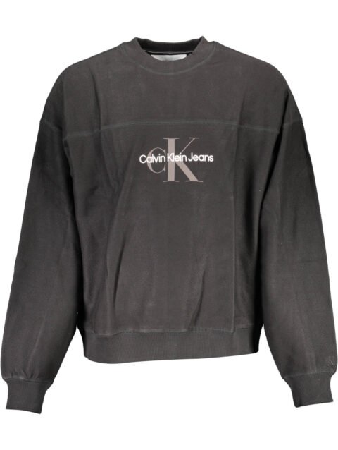 CALVIN KLEIN SWEATSHIRT WITHOUT ZIP BLACK MAN