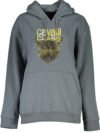 CAVALLI CLASS WOMEN'S GRAY ZIPLESS SWEATSHIRT