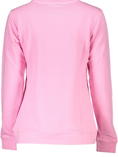 CAVALLI CLASS WOMEN'S PINK SWEATSHIRT WITHOUT ZIP
