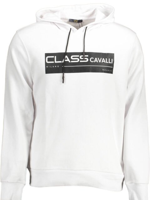 CAVALLI CLASS SWEATSHIRT WITHOUT ZIP MAN WHITE