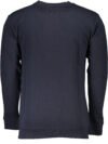 CAVALLI CLASS MEN'S BLUE ZIPLESS SWEATSHIRT