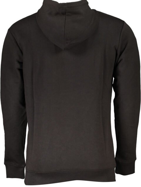 CAVALLI CLASS MEN'S BLACK ZIP-OUT SWEATSHIRT