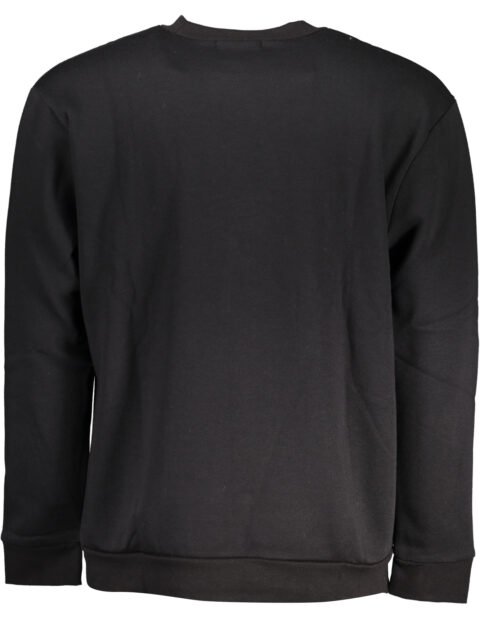 CAVALLI CLASS MEN'S BLACK ZIP-OUT SWEATSHIRT