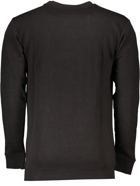 CAVALLI CLASS MEN'S BLACK ZIP-OUT SWEATSHIRT