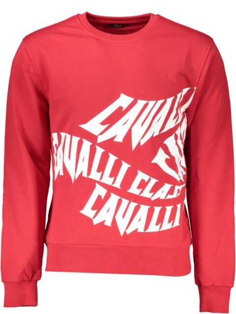 CAVALLI CLASS SWEATSHIRT WITHOUT ZIP MAN RED