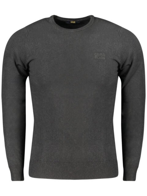 CAVALLI CLASS MEN'S BLACK SWEATER