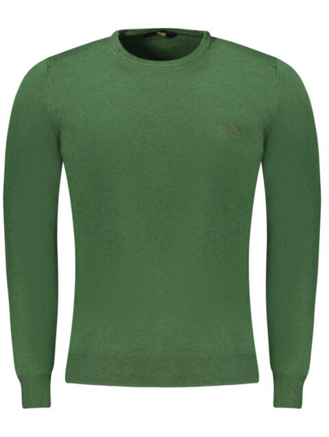 CAVALLI CLASS GREEN MEN'S SWEATER