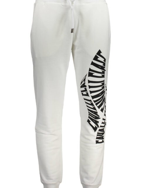 CAVALLI CLASS WHITE MEN'S TROUSERS