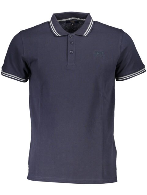 CAVALLI CLASS POLO SHORT SLEEVE MAN BLUE