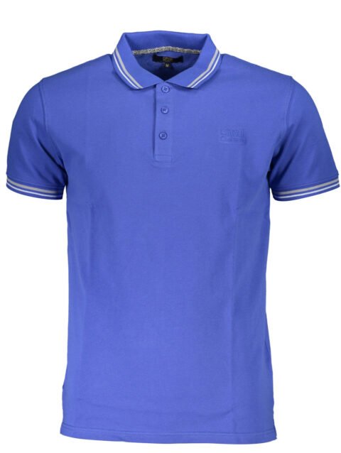 CAVALLI CLASS POLO SHORT SLEEVE MAN BLUE