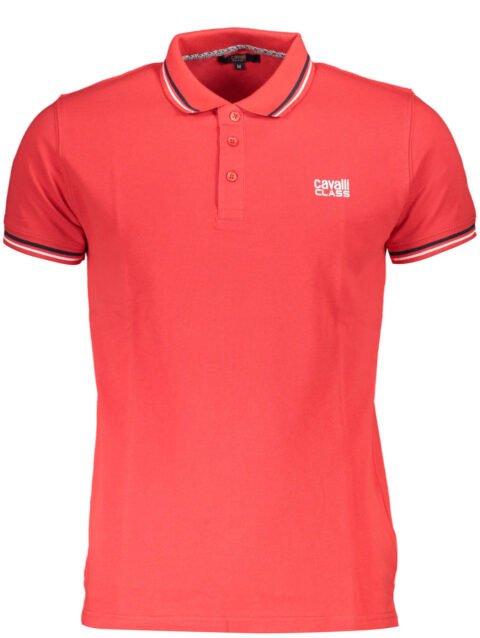 CAVALLI CLASS POLO SHORT SLEEVE MAN RED
