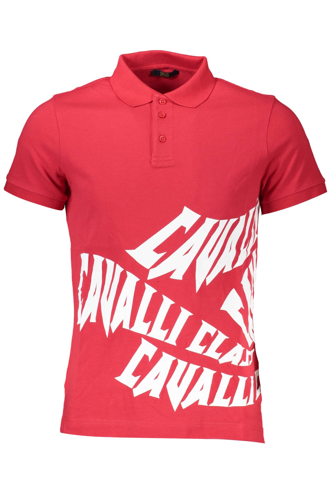 CAVALLI CLASS POLO SHORT SLEEVE MAN RED