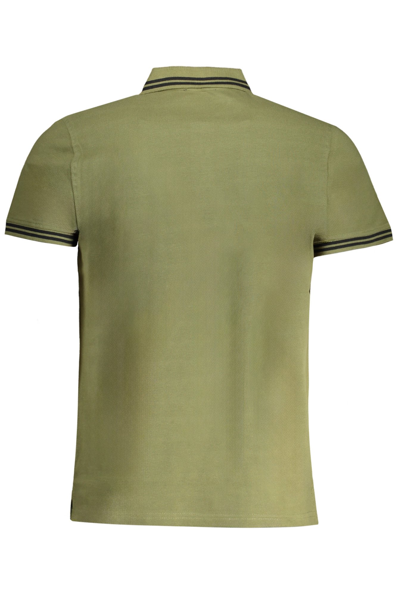 CAVALLI CLASS MEN'S GREEN SHORT SLEEVED POLO SHIRT