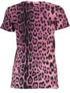 CAVALLI CLASS WOMEN'S SHORT SLEEVE T-SHIRT PINK