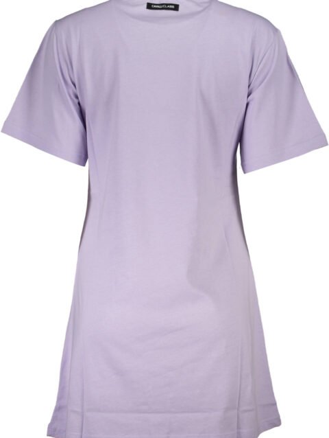 CAVALLI CLASS PURPLE WOMAN SHORT SLEEVE T-SHIRT