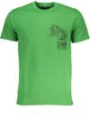 CAVALLI CLASS GREEN MEN'S SHORT SLEEVED T-SHIRT