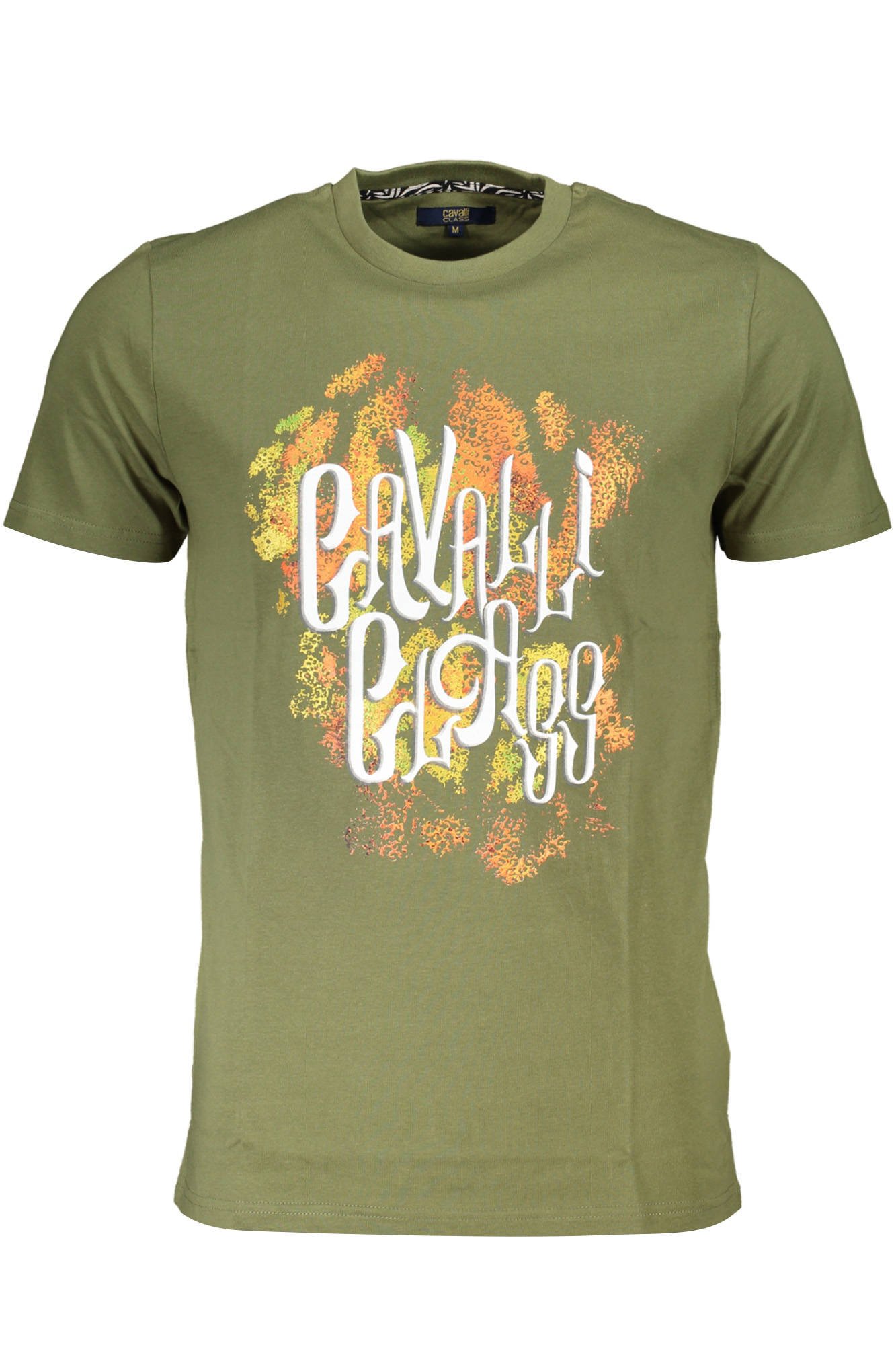 CAVALLI CLASS T-SHIRT SHORT SLEEVE MAN GREEN