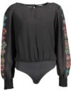 DESIGUAL BODY LONG SLEEVES WOMAN BLACK