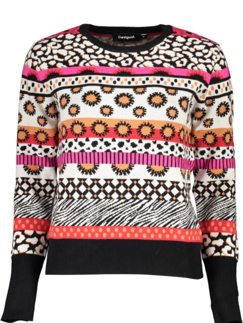 DESIGUAL PINK WOMEN'S SWEATER
