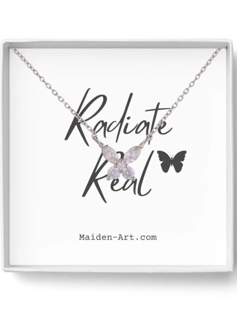 925 Sterling Silver Butterfly Pendant Necklace