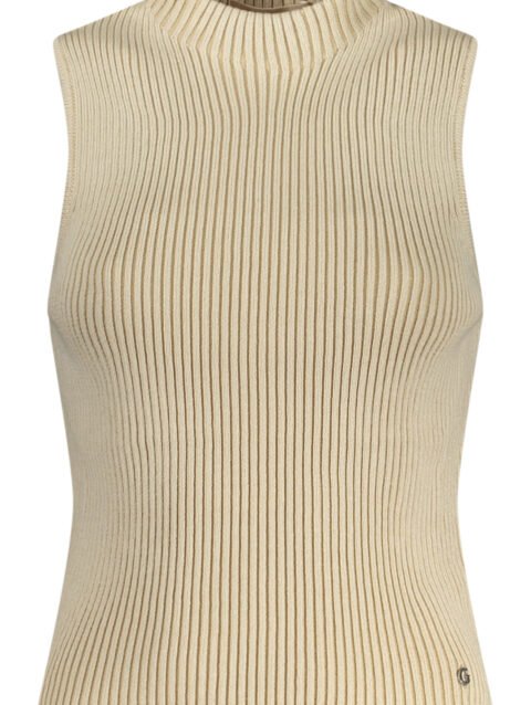 GUESS JEANS WOMEN'S TANK TOP BEIGE
