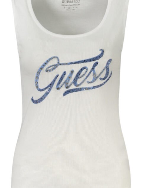 GUESS JEANS TANK TOP WOMEN WHITE